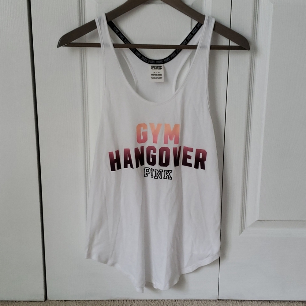 pink active tank top
